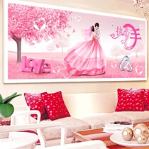Pure hand-pasted Diamond painting finished wedding model 2020 new festive wedding series bedroom 5D full Diamond