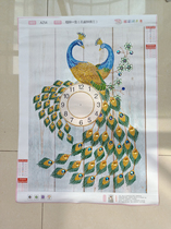 Good Diamond painting finished clock Peacock version shaped diamond non-full Diamond restaurant diamond embroidery 2020 new clock