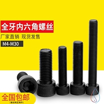 Class 12 9 full Tooth Cup head hexagon socket screw cylinder head bolt M4M5 * 25x28x30x32x35x38