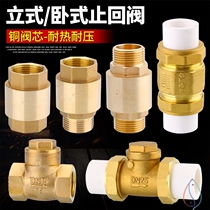 Vertical ppr check valve hot melt double metal copper check valve 4 minutes 6 minutes 1 inch 202532 household water pipe fittings