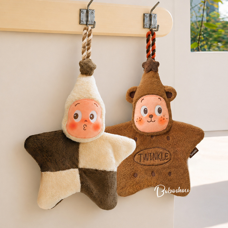 Authentic Pop Mart Star People Hanging Hand Towel Cute Handkerchief Super Absorbent Quick-Dry Anti-Odor Authentic Pop Mart Star People Hanging Hand Towel Cute Handkerchief Super Absorbent Quick-Dry Anti-Odor