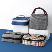 Large Capacity Lunch Box Handbag Handbag lunch bag Insulated Bag Hand Carry Canvas Thickened Aluminum Foil Office for work family with meal kits