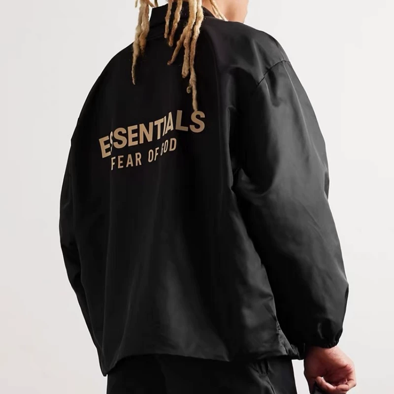 Двухниточная одежда FEAR OF GOD ESSENTIALS 23FW облачная серия модная куртка свободная ветрозащита куртка FOG