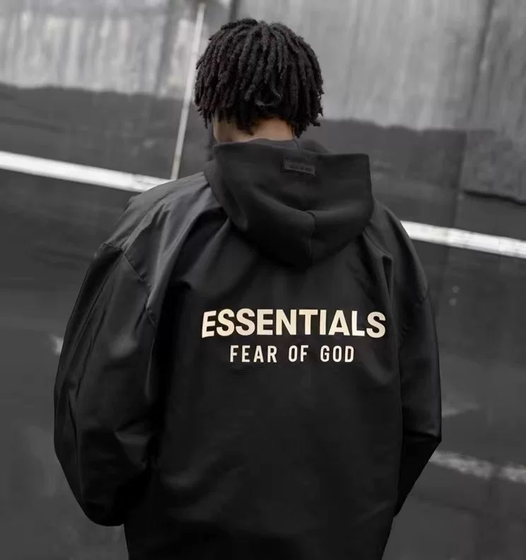Двухниточная одежда FEAR OF GOD ESSENTIALS 23FW облачная серия модная куртка свободная ветрозащита куртка FOG