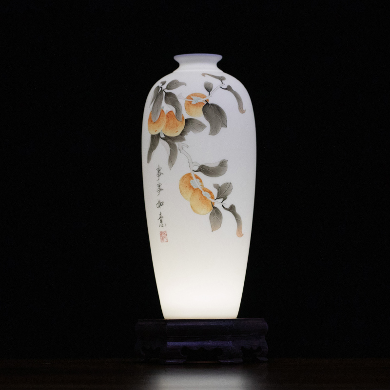 Dehua Ceramics Chinese White Jade Porcelain Vase Zhang Li Jiao Hand-Painted Ornament Ins-Style Living Room Flower Arrangement Internet Celebrity Dehua Ceramics Chinese White Jade Porcelain Vase Zhang Li Jiao Hand-Painted Ornament Ins-Style Living Room Flower Arrangement Internet Celebrity
