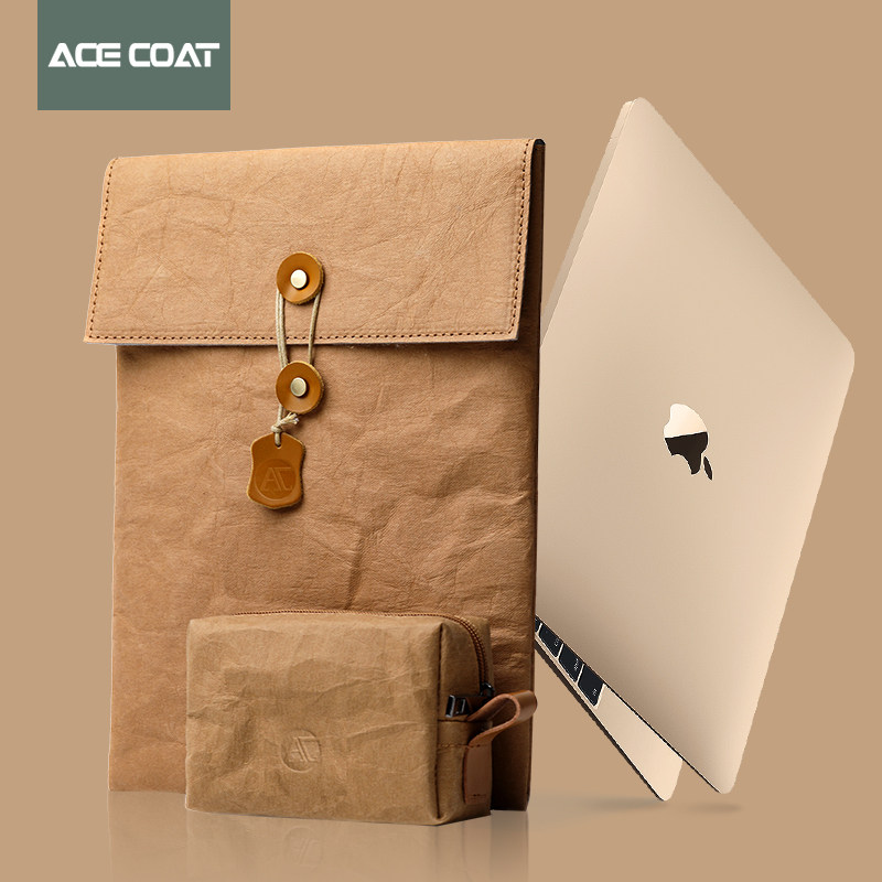 ACECOAT non-magnetic laptop bag suitable for Apple MacbookPro 14 inch inner bag M1 kraft paper Air13 3 Lenovo small new shell file M2 storage bag 15 6