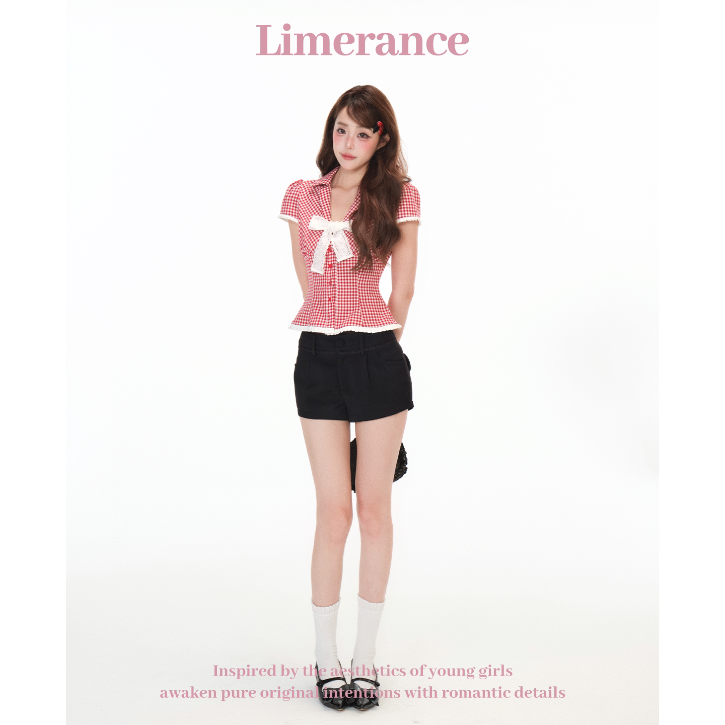 Limerance チェック 半袖 シャツ・ブラウス