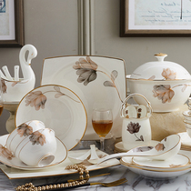 Barondy Bowl suit Home luxury palace Jingdezhen Jingdezhen High-end European Style Cutlery Bowl with wedding