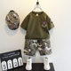 Children's camouflage uniform suit boy special forces military uniform summer PLA short-sleeved performance clothing boy handsome summer clothing