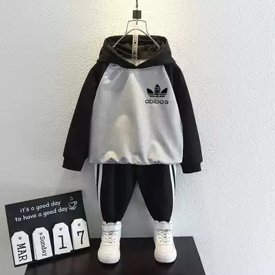 Boys' autumn suit 2021 New handsome children's sweatclothes sportswear spring and autumn children's clothes fashion children's clothing