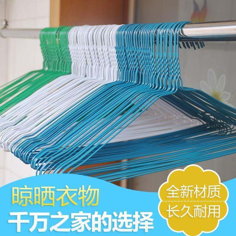 Disposable hangers for dry cleaners 2 2 laundry household wire iron wire clothes hangers 600 blue and white
