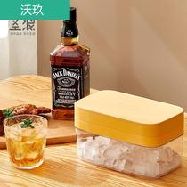Ice grid refrigerator frozen ice mold Household ice box Large ice box Silicone grinding ice storage box Commercial ice artifact