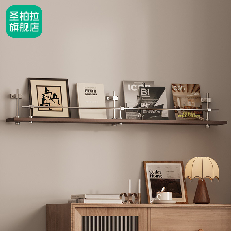 Bauhaus Retro Style Magazine Rack Background Wall Decoration Painting Designer Wall-Mounted Display Book and Newspaper Rack Bauhaus Retro Style Magazine Rack Background Wall Decoration Painting Designer Wall-Mounted Display Book and Newspaper Rack