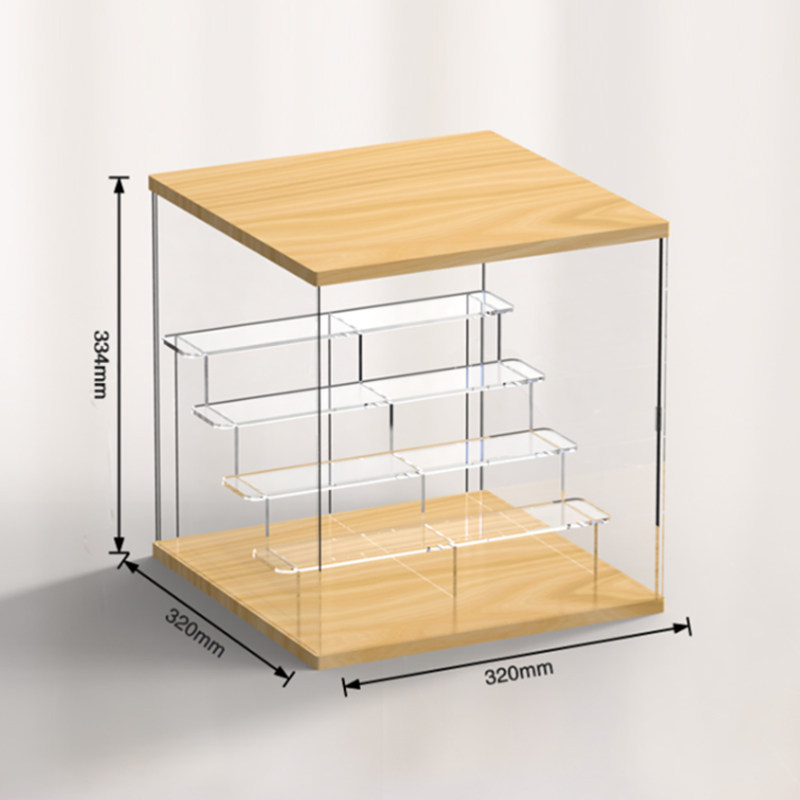 Acrylic bubble mart storage box blind box storage display shelf transparent handmade dust box display cabinet can be stacked