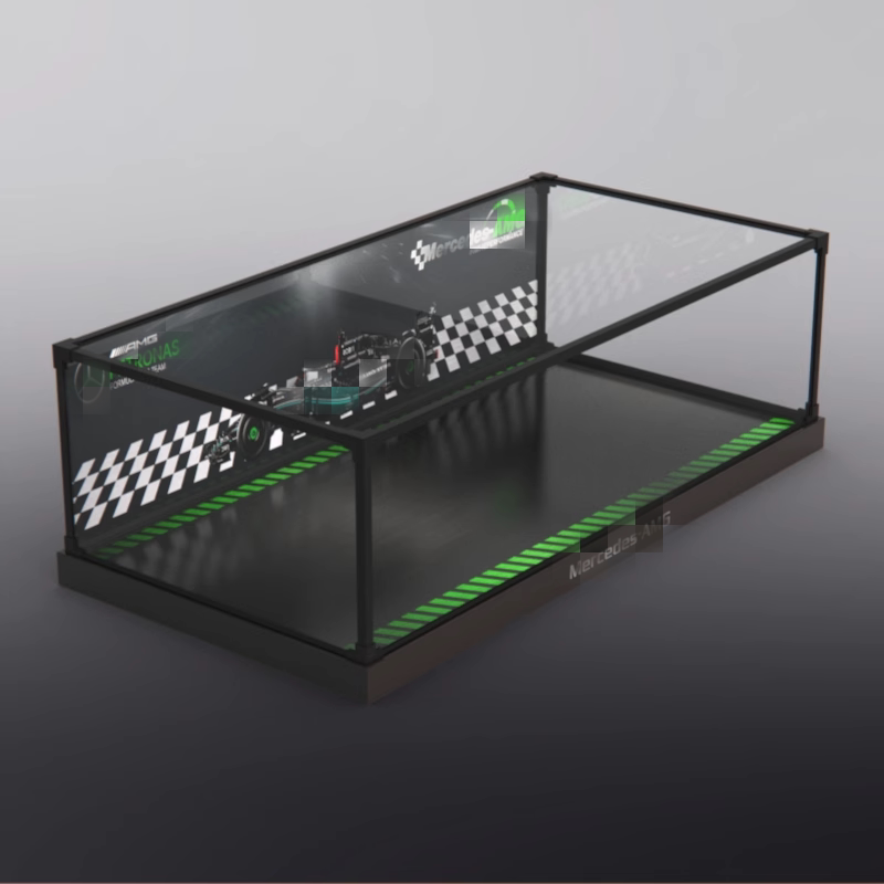 Acrylic Display Cabinet Suitable for 42171 Mercedes Amg Racing Car Building Block Storage Box Model Toy Dust-Proof Rack