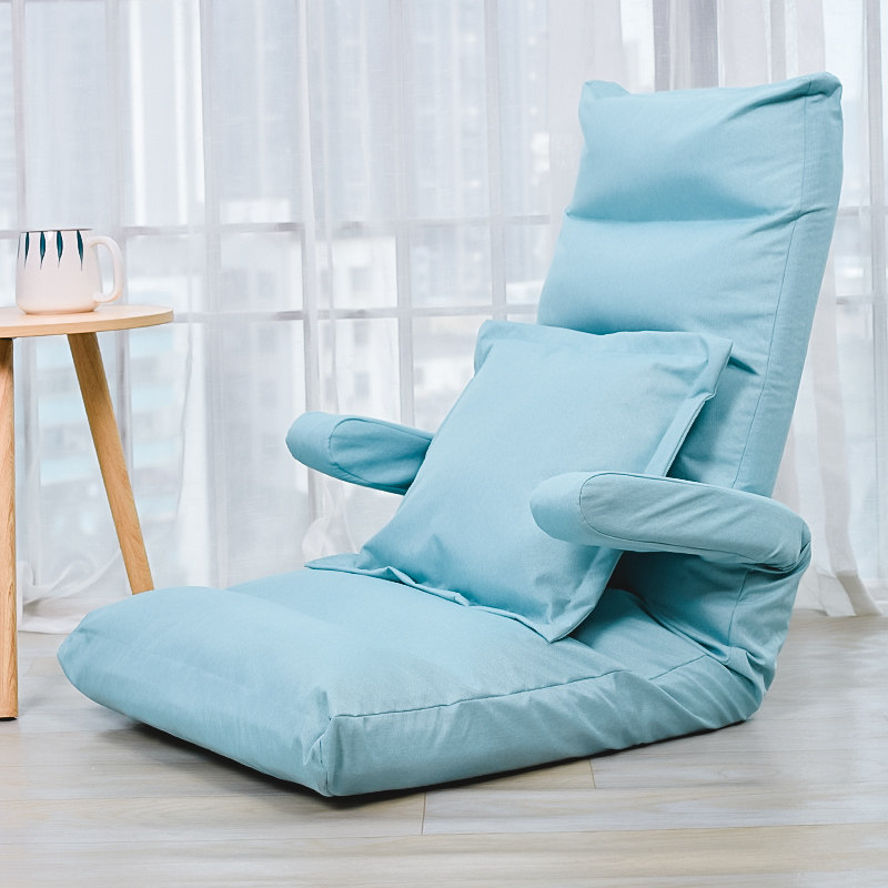 Lazy sofa tatami bedroom balcony bay window seat back single removable and washable folding bed armrest lounge chair