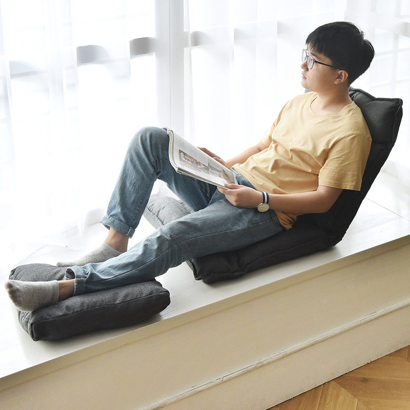 Lazy sofa tatami bedroom foldable single net red small sofa small apartment dormitory computer chair bay window chair