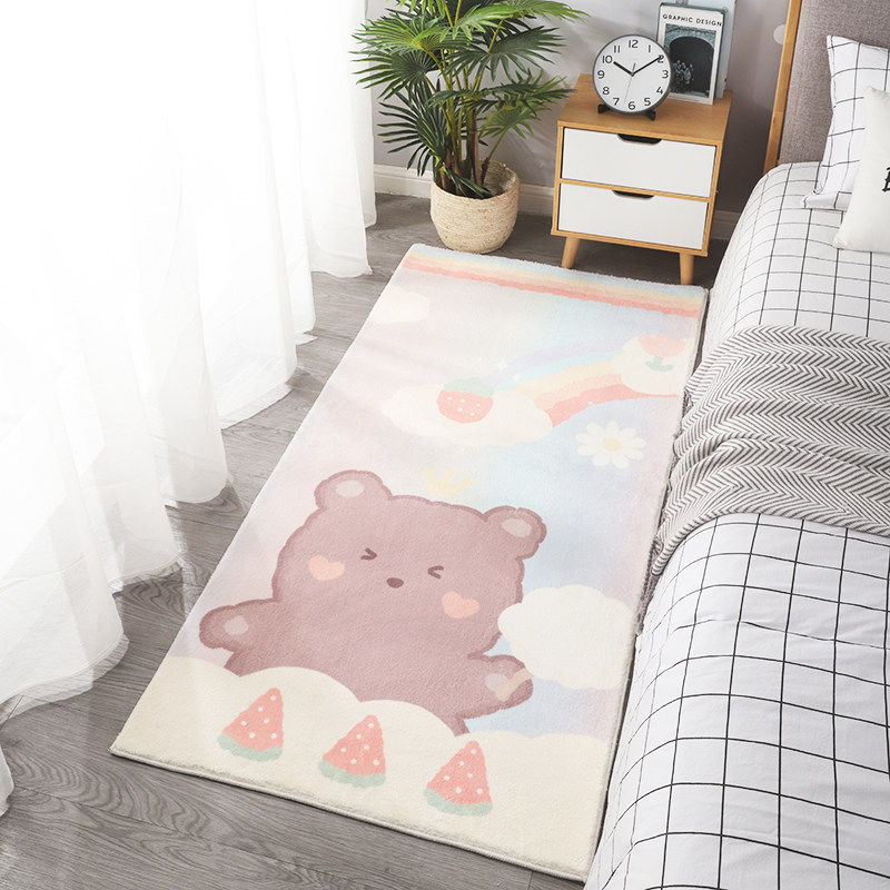 Bedside Lovely Rugs Ins Bedrooms Children Net Red Identical Household Living Room Room Bed Front Full Bunk Bed With Approl.