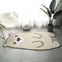 Nordic Minimalist Cartoon Carpets Living-room Sofa Bedroom Teenage Girl Bedside Absorbent Non-slip Thickened Childrens Room Mat