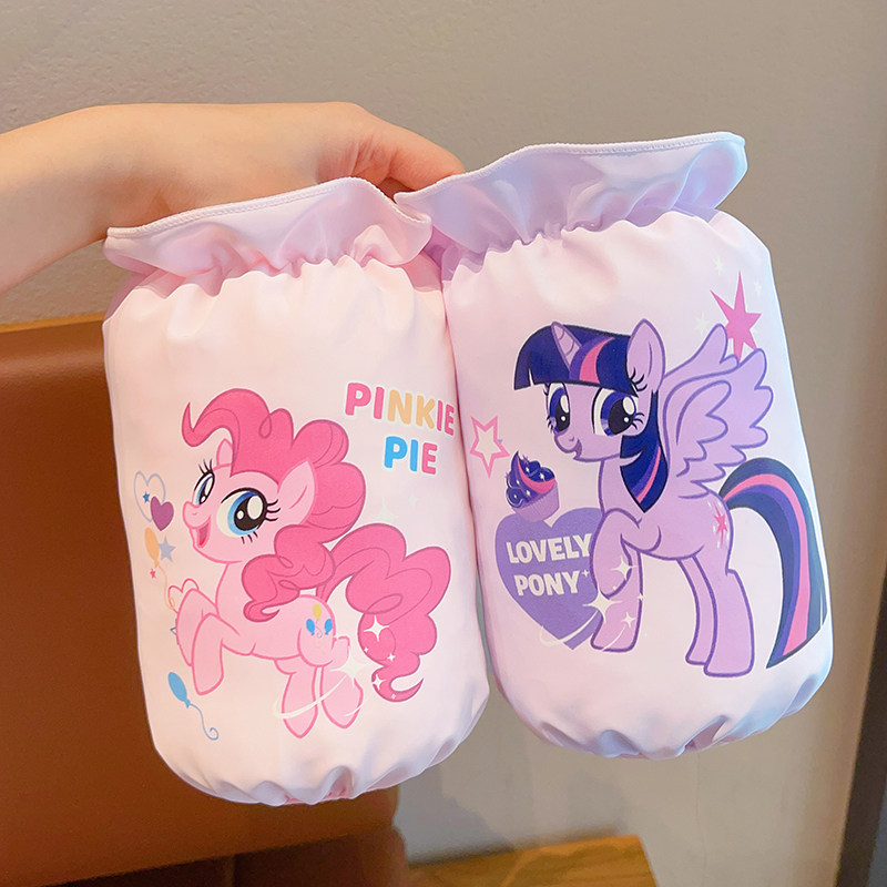 Baby sleeves waterproof autumn winter my little pony sleeves girl down  jacket anti-dirty 2024 new