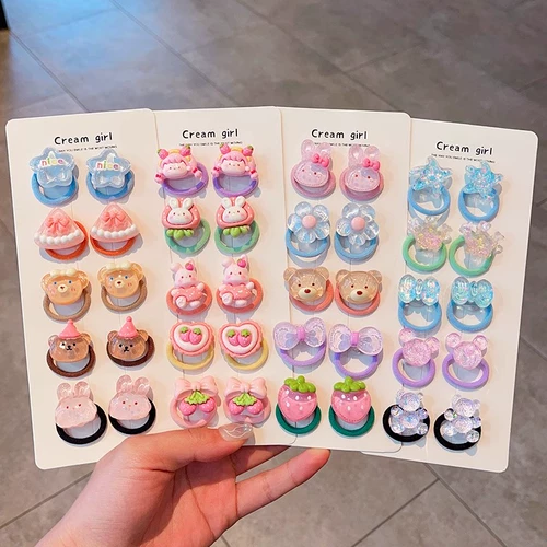 Детская резинка, аксессуар для волос, заколка для волос с бантиком