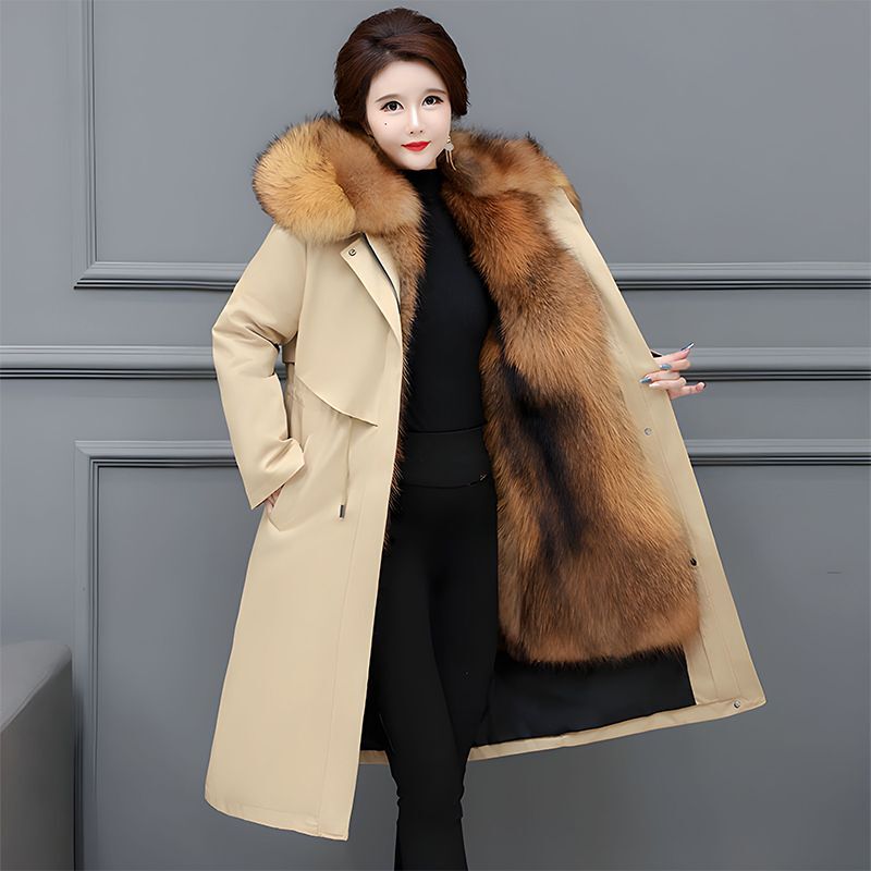 Parker Women's 2025 Winter New down Jacket Women's Fur Integrated Liner Detachable Thickened Fur Coat Women Parker Women's 2025 Winter New down Jacket Women's Fur Integrated Liner Detachable Thickened Fur Coat Women