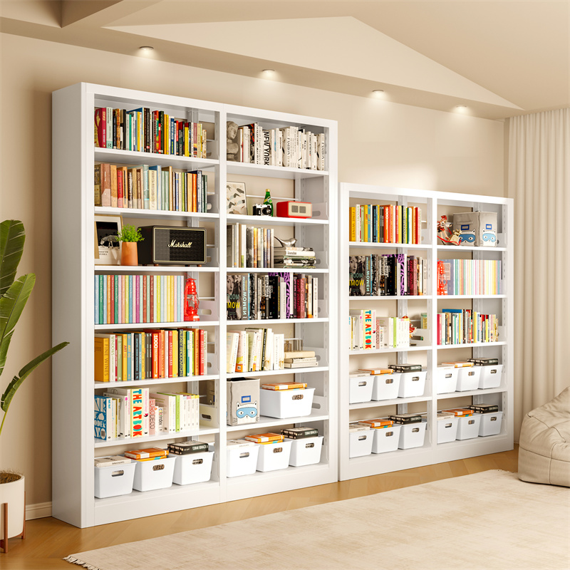 Library Bookshelves Steel Bookcase Ground Shelve Shelves Home Children Plotter Living Room Iron Art Containing Storage Racks-Taobao