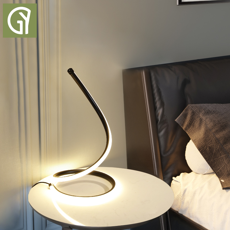 Modern Minimalist Bedroom Table Light Bed Headlights Cozy Wedding House Art Personality Romantic Home Living Room Table Light Creativity