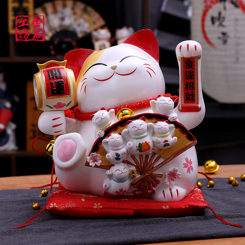 Goldstone Workshop Cat Fittings King Shop Bankstand Open Gift Electric handwake automatic becking cat