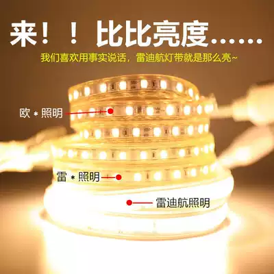 Reddy light with led super bright living room dark groove hanging ceiling white outdoor outdoor waterproof 220V soft long Line light