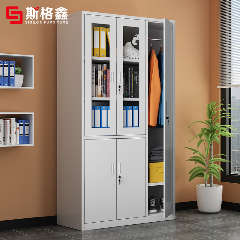 Steel Employees More wardrobe Tin Storage Five Door Consignment Cabinet With Lock Office File Information Archive Containing Cabinet