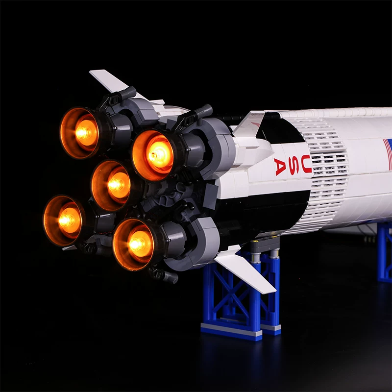 LYB совместим с Lego 21309 Апполон Сатурн №5 ракетный носитель лампа освещение аксессуары LED подсветка декоративная