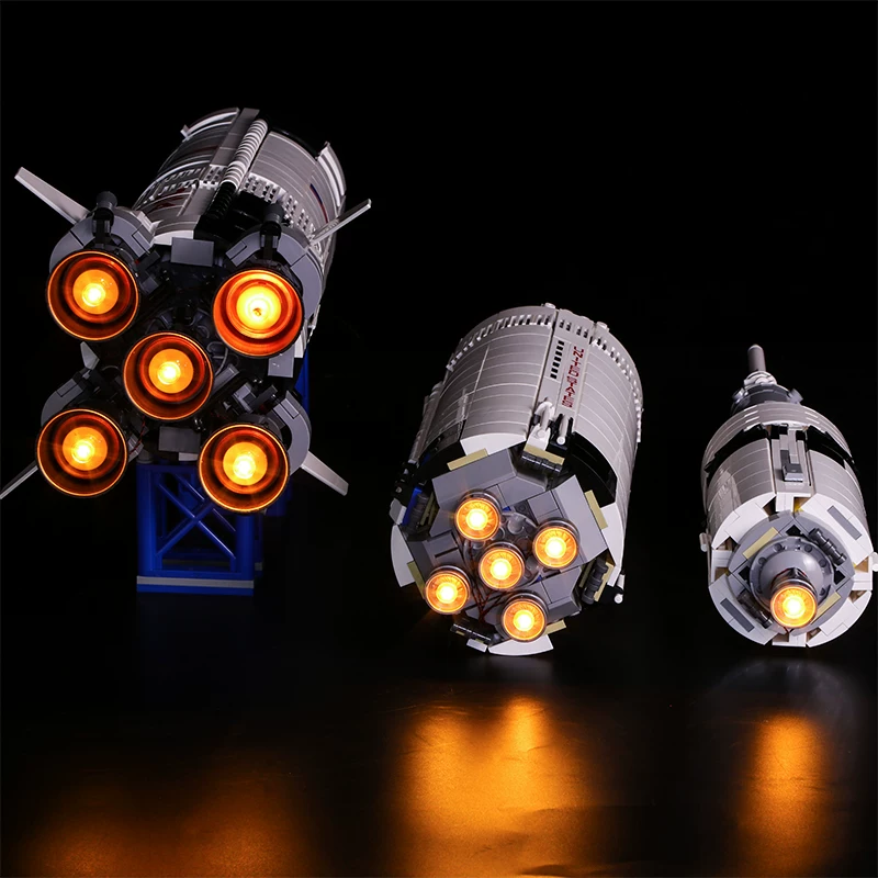LYB совместим с Lego 21309 Апполон Сатурн №5 ракетный носитель лампа освещение аксессуары LED подсветка декоративная