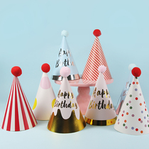 Birthday hat for freaks party props multiple colorful patterned selfies dressed up for festive tennis red adult colored ball hat