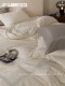 2024 New Brushed Four-Piece Set of Pure Cotton Bed Sheetss and Quilt Covers, Accessible Luxury, High-End, Simple, Thickeneded and Warm Bedding 4
