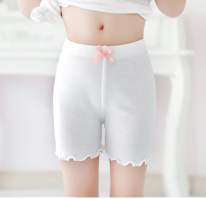 裤子童装夏季女童莫代尔安全裤防走光儿童蝴蝶结薄款打底袜短裤详情13
