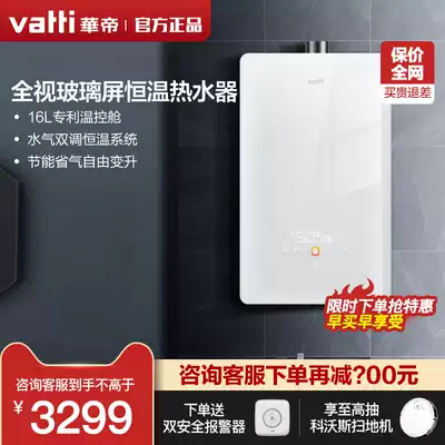 Vantage ZE5-BL gas water heater 16 liters natural gas instant hot constant temperature household strong exhaust type official flagship store