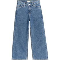 ARKET Boys Cotton Straight Wide Leg Jeans Blue 2024 Summer New Style 1234993001