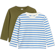 ARKET boys and girls clothing basic cotton T-shirt bottoming shirt two-piece 2024 summer new style 1109929