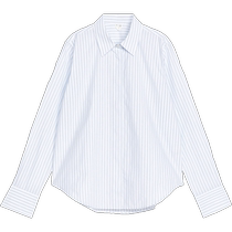 ARKET Womens Basic Cotton Pointed Collar Long Sleeve Shirt 2024 Autumn New Style 1243051002