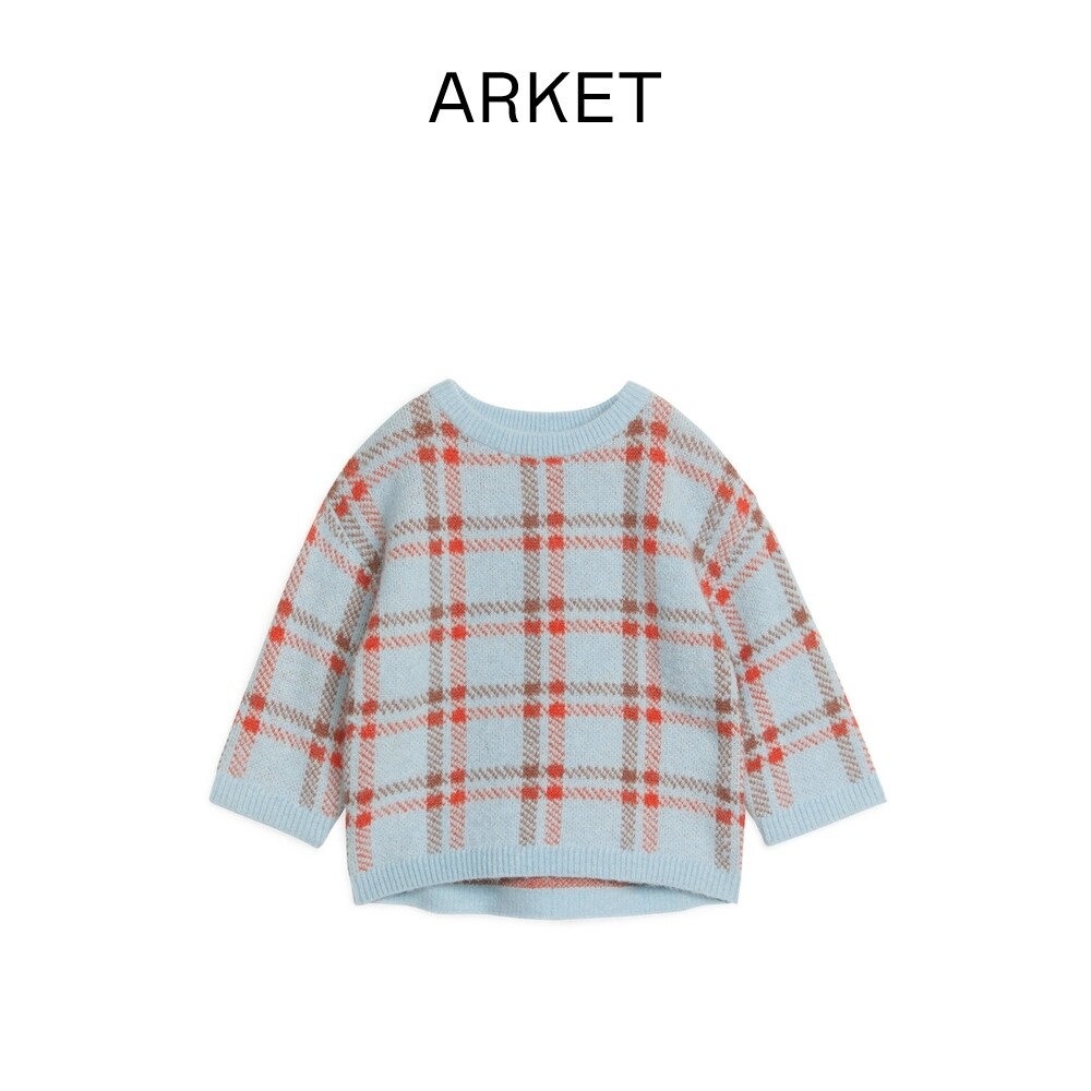 ARKET male and female cotton wool quality loose round collar needlework sweaters 2022 early spring new product 1028020001