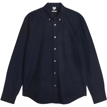 ARKET Mens Basic Cotton Long Sleeve Casual Shirt Dark Blue 2024 Autumn New Style 0989216002