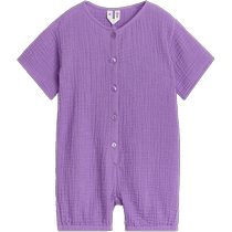 ARKET newborn pure cotton short-sleeved jumpsuit romper 2024 summer new style 1216467001