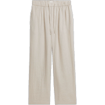 ARKET Vêtements pour hommes en lin de serrage de la taille de la corde pants longs beige 2024 printemps nouveau 1027689004