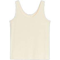 ARKET Womens Linen Blended Basic Vest Cream Color 2024 Autumn New Style 1244065002