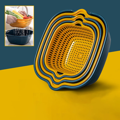 双层厨房洗菜盆沥水篮火锅拼盘洗菜篮家用客厅塑料水果盆洗水果盘
