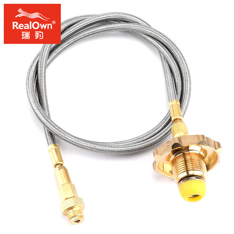 Ruibao outdoor products stove gas tank adapter Housekeeper with liquefied gas tank connection pipe Field stove adapter