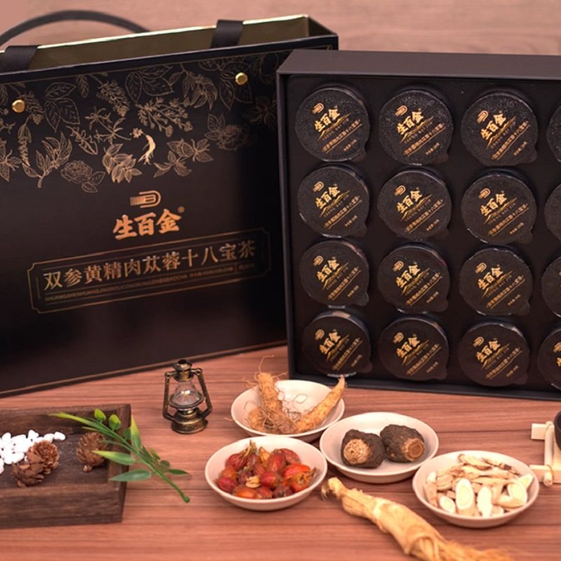 双参黄精肉苁蓉十八宝茶20罐*400g