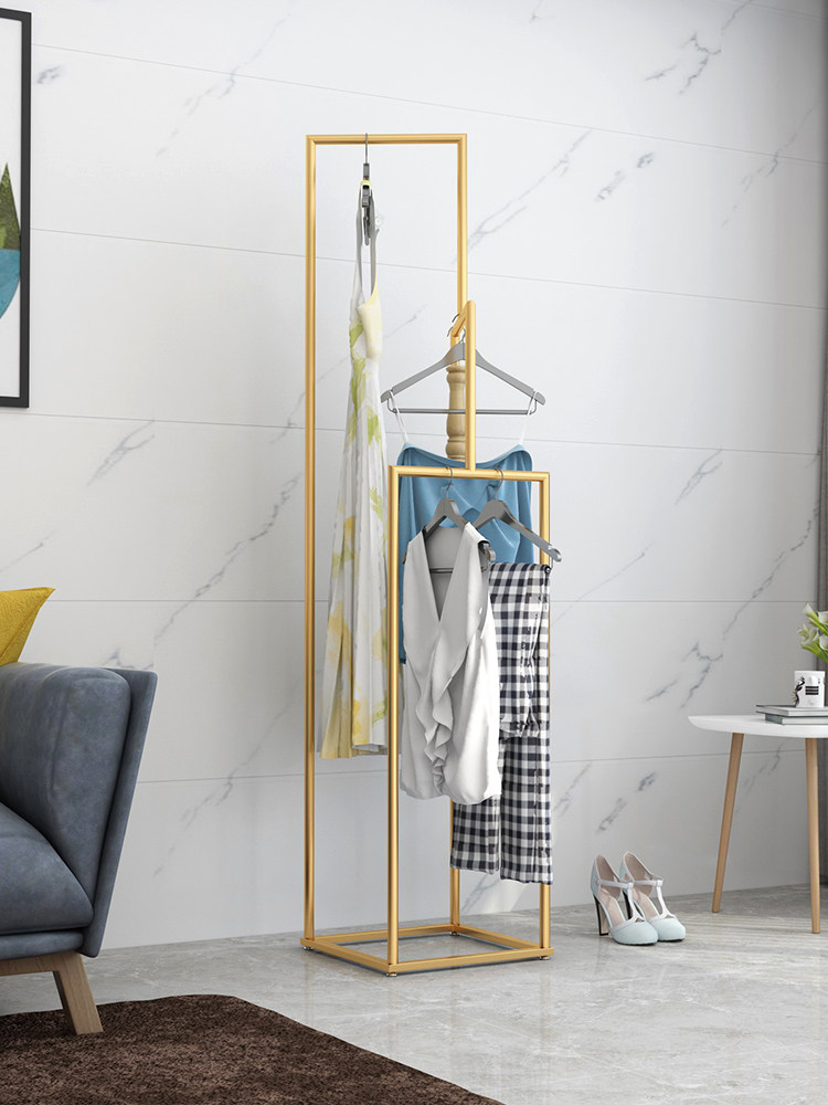 Nordic Bedrooms Floor Hangers Modern Minimalist Clothing Shop Show Shelves Ins Light Lavish Hood Rack Home Hanger