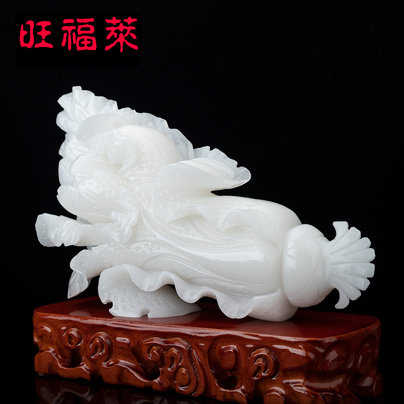 Jade Cabbage 100 Property Ruyi Home Accessories Pendulum decoration Qiao relocating Opening Gift New House Living-room Xuanguan Decorative Gift